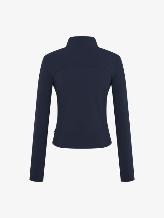 Fila Tennis Slim-Fit Half-Zip Long-Sleeve T-Shirt 472