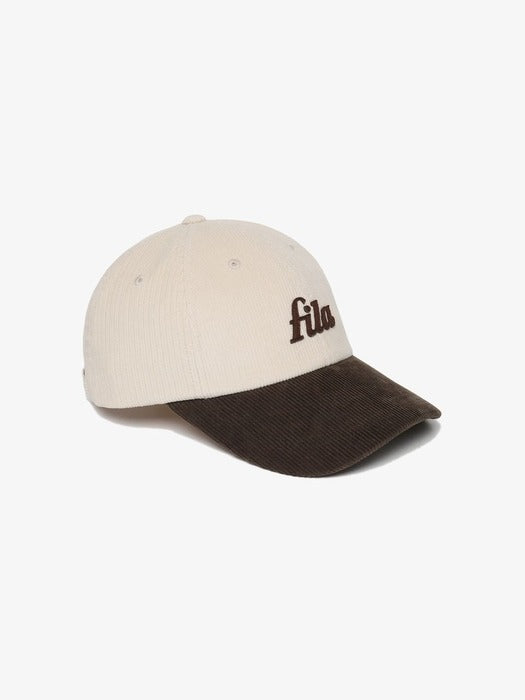 Fila Corduroy Lowercase Logo Ball Cap 150