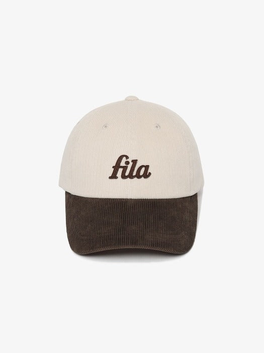 Fila Corduroy Lowercase Logo Ball Cap 150