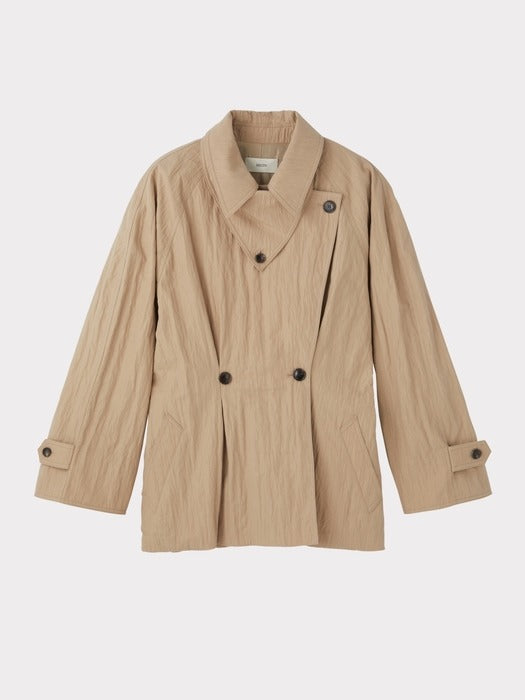 Recto Raglan Sleeve Trench Jacket (Beige)