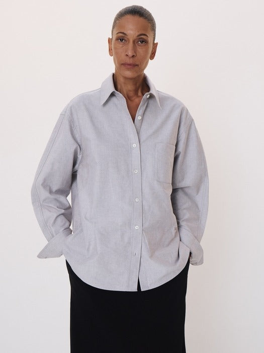 Recto Volume Sleeve Oxford Shirt (Vintage Brown)