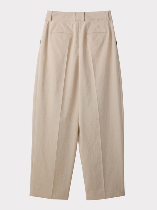 Recto Lightweight Tuck Pants (Sand Beige)