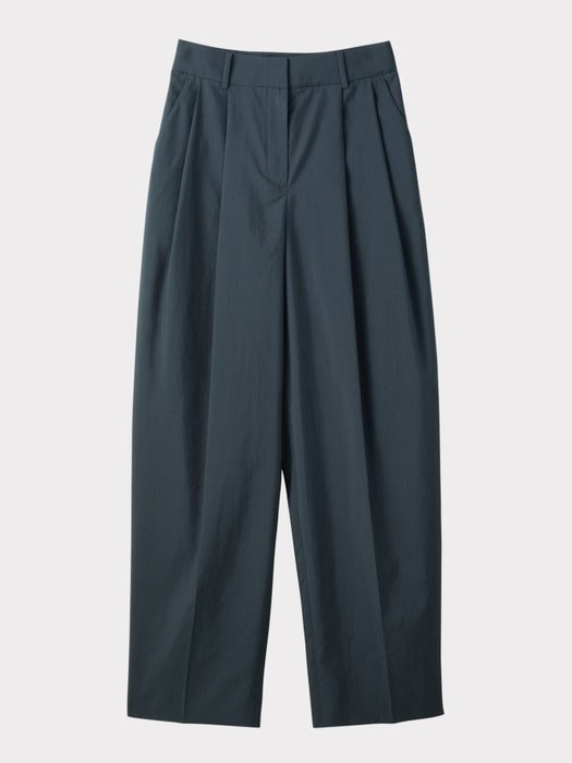 Recto Lightweight Tuck Pants (Charcoal Grey)