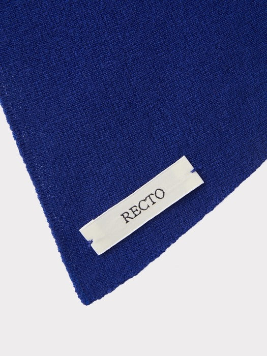 Recto Wool Triangle Scarf (Royal Blue)