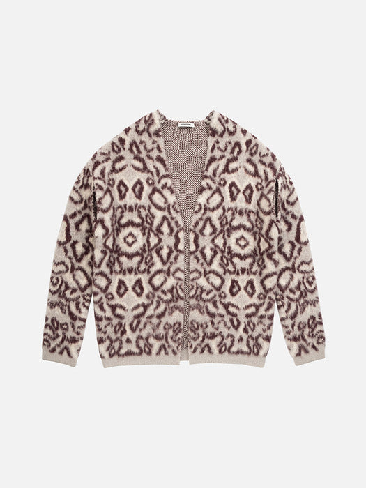 Instantfunk Leopard Knit Cardigan - Multi