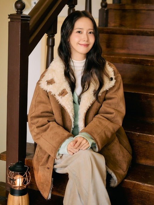 Depound Reversible High Neck Shearing Mustang - Brown