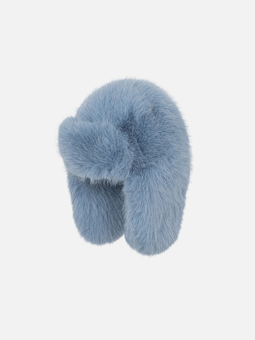 Instantfunk Heavy Fur Aviator Hat - Blue