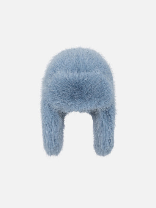 Instantfunk Heavy Fur Aviator Hat - Blue