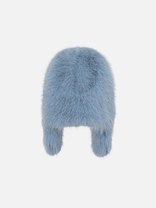 Instantfunk Heavy Fur Aviator Hat - Blue
