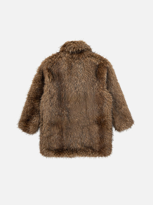 Instantfunk Vintage Racoon Fur Coat - Brown