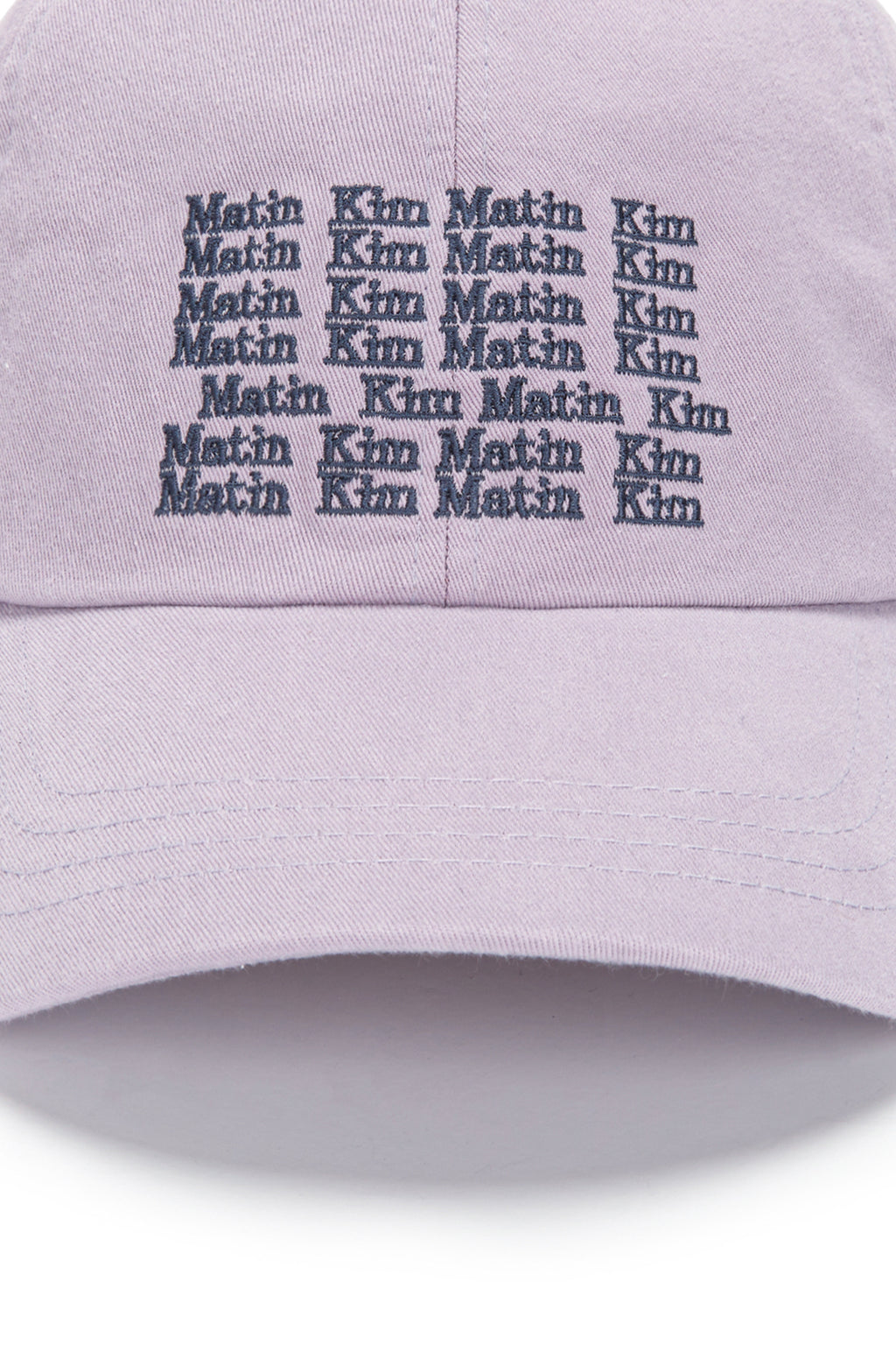 [matinkim] LETTERING BALL CAP IN LILAC
