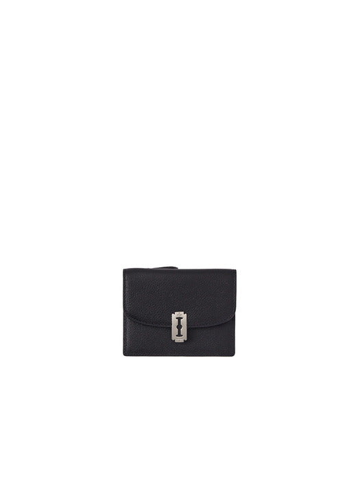 Vunque Semi Lune Zipper Card Wallet Black