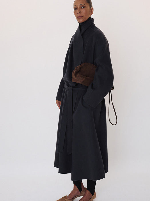 Recto Handmade Robe Coat (Charcoal Grey)
