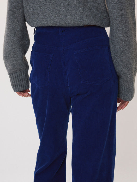 Recto Straight Corduroy Pants (Royal Blue)