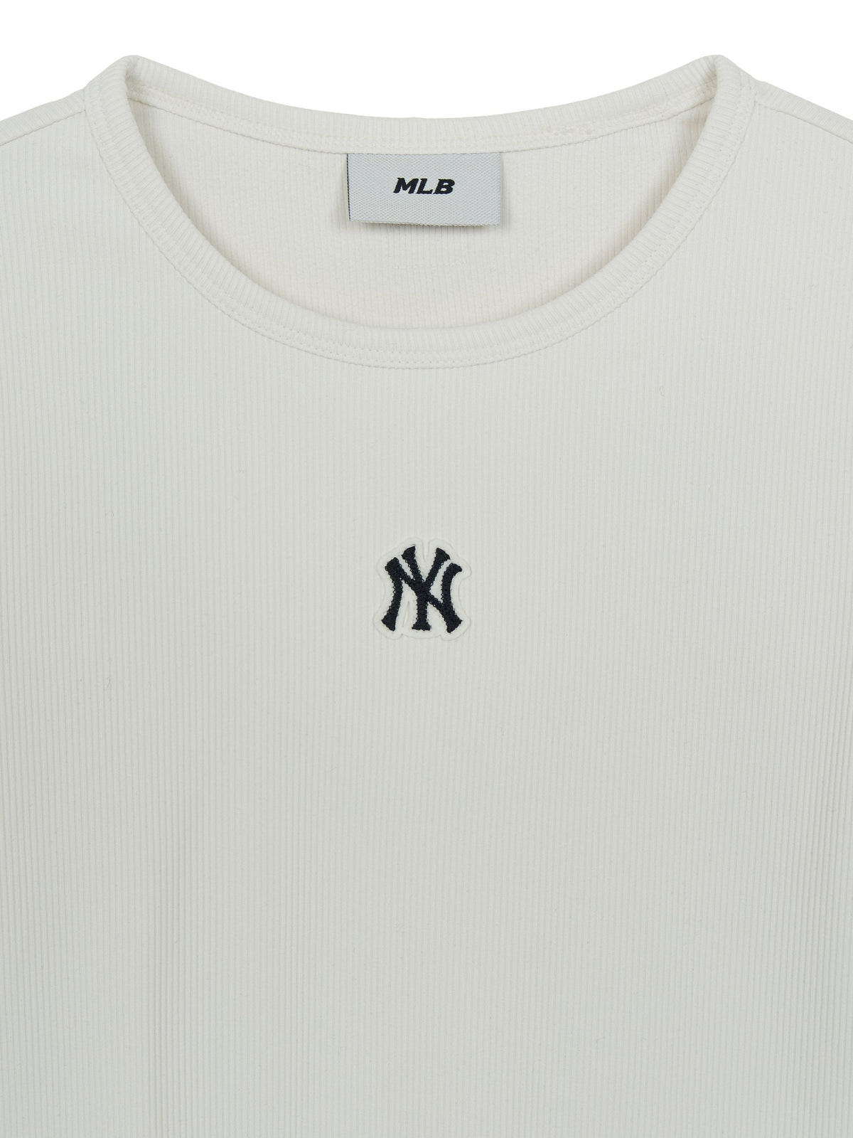 MLB Korea Women's Basic Slim Ribbed Crop Long Sleeve T-shirts