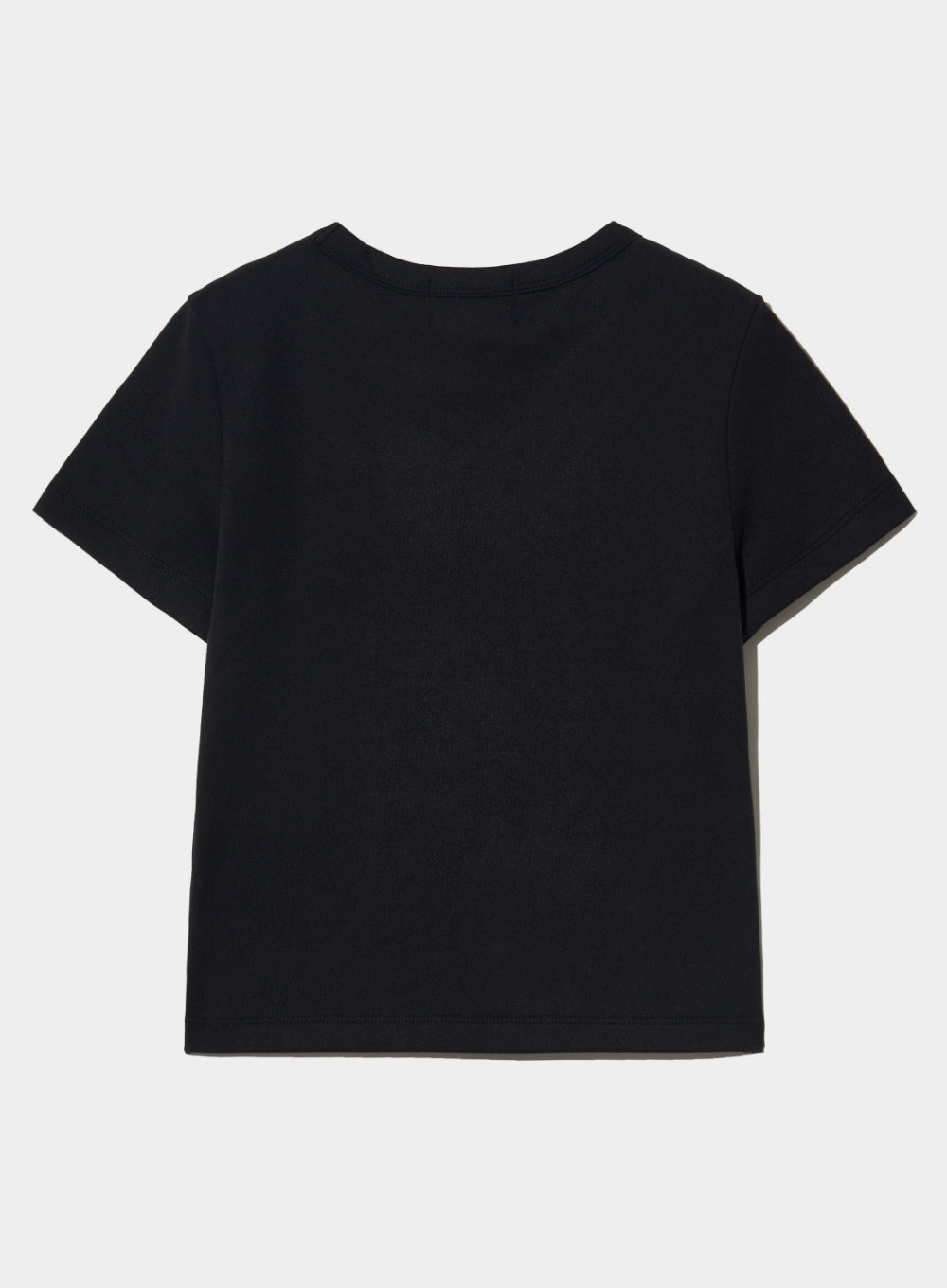 [satur] (W) Essential Basic Logo T-Shirt - Classic Black