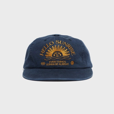 Washed HS Arch Logo 6Panel Cap (Navy)