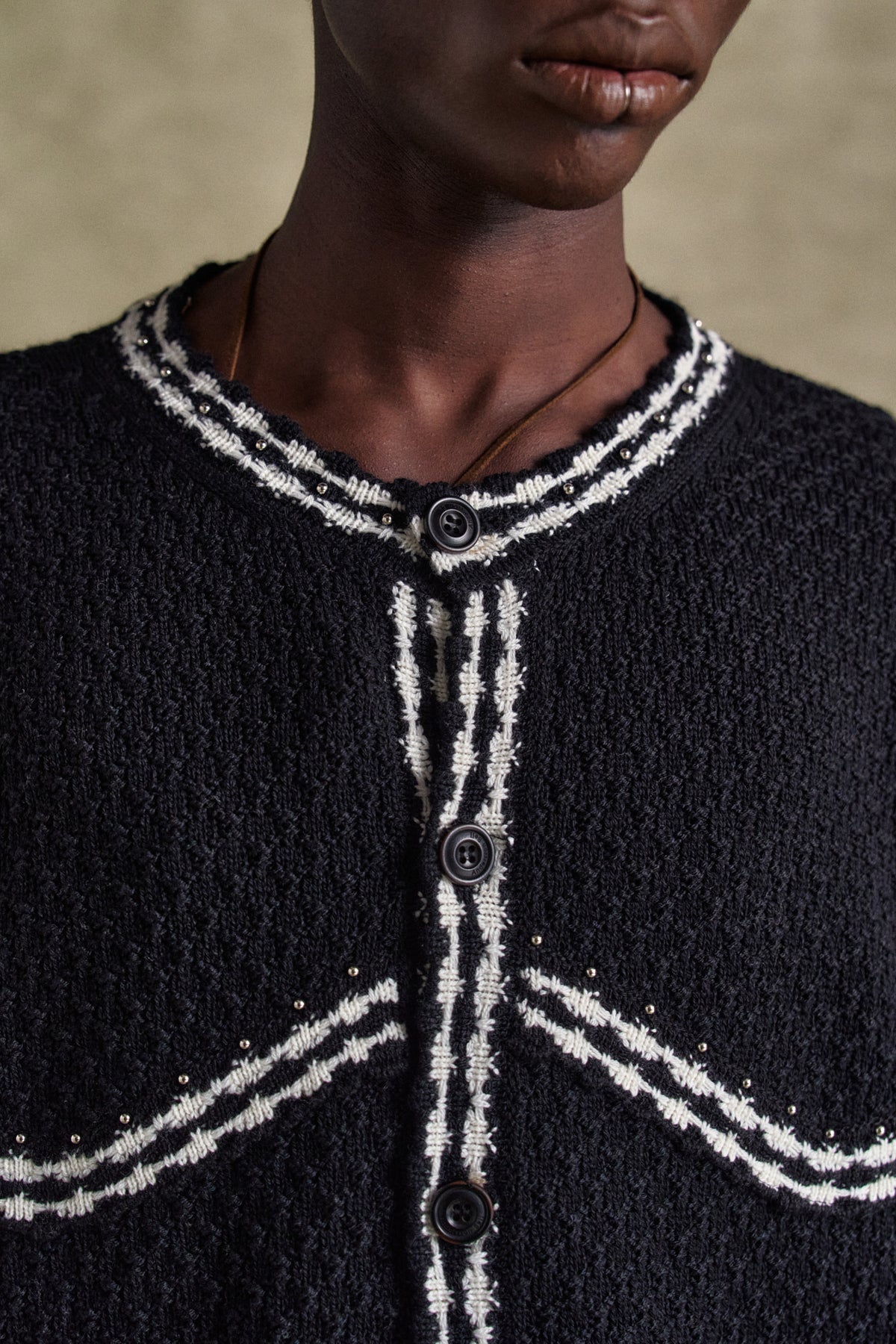Andersson Bell Fantasia Round-Neck Cardigan
