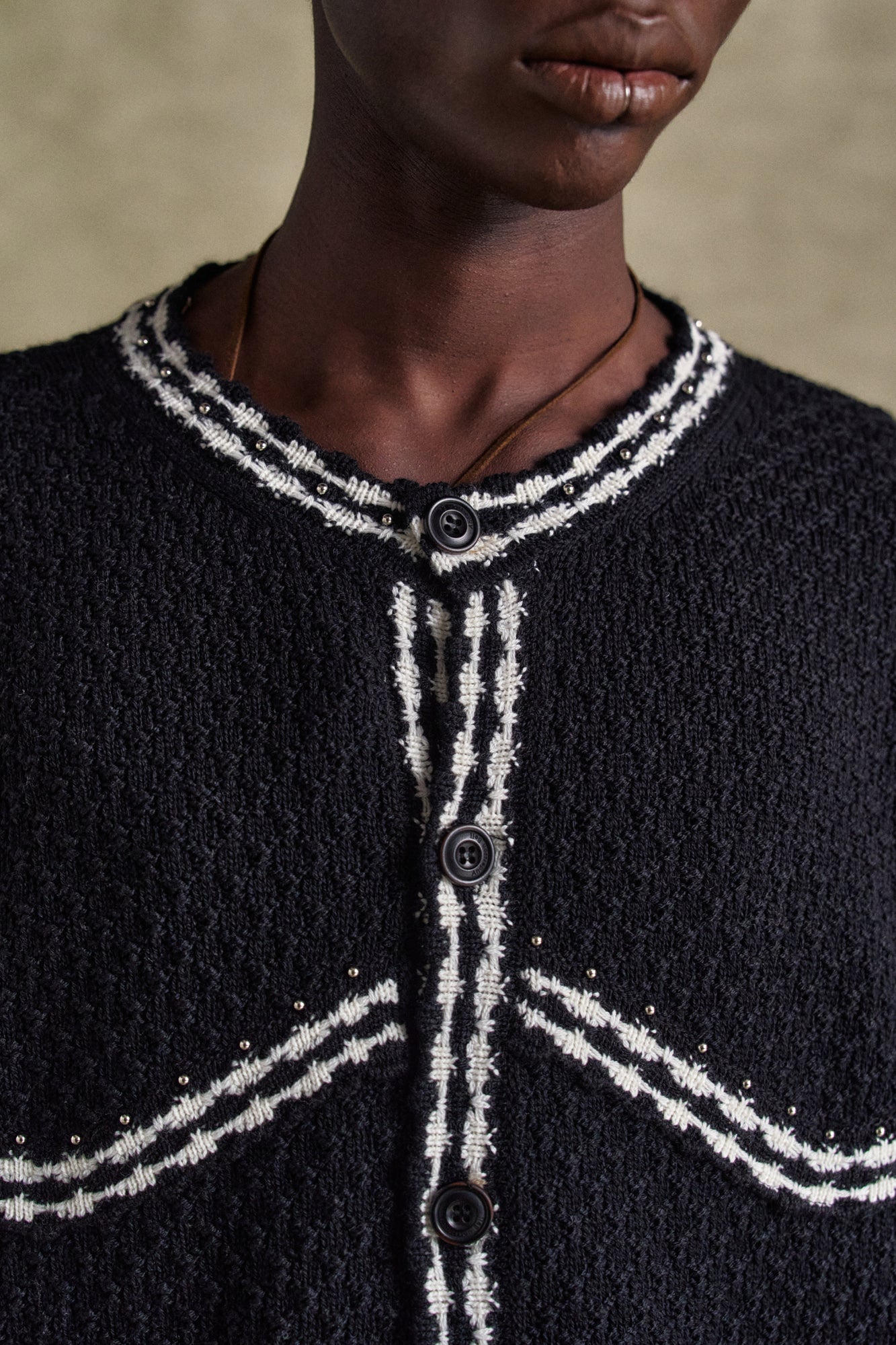Andersson Bell Fantasia Round-Neck Cardigan