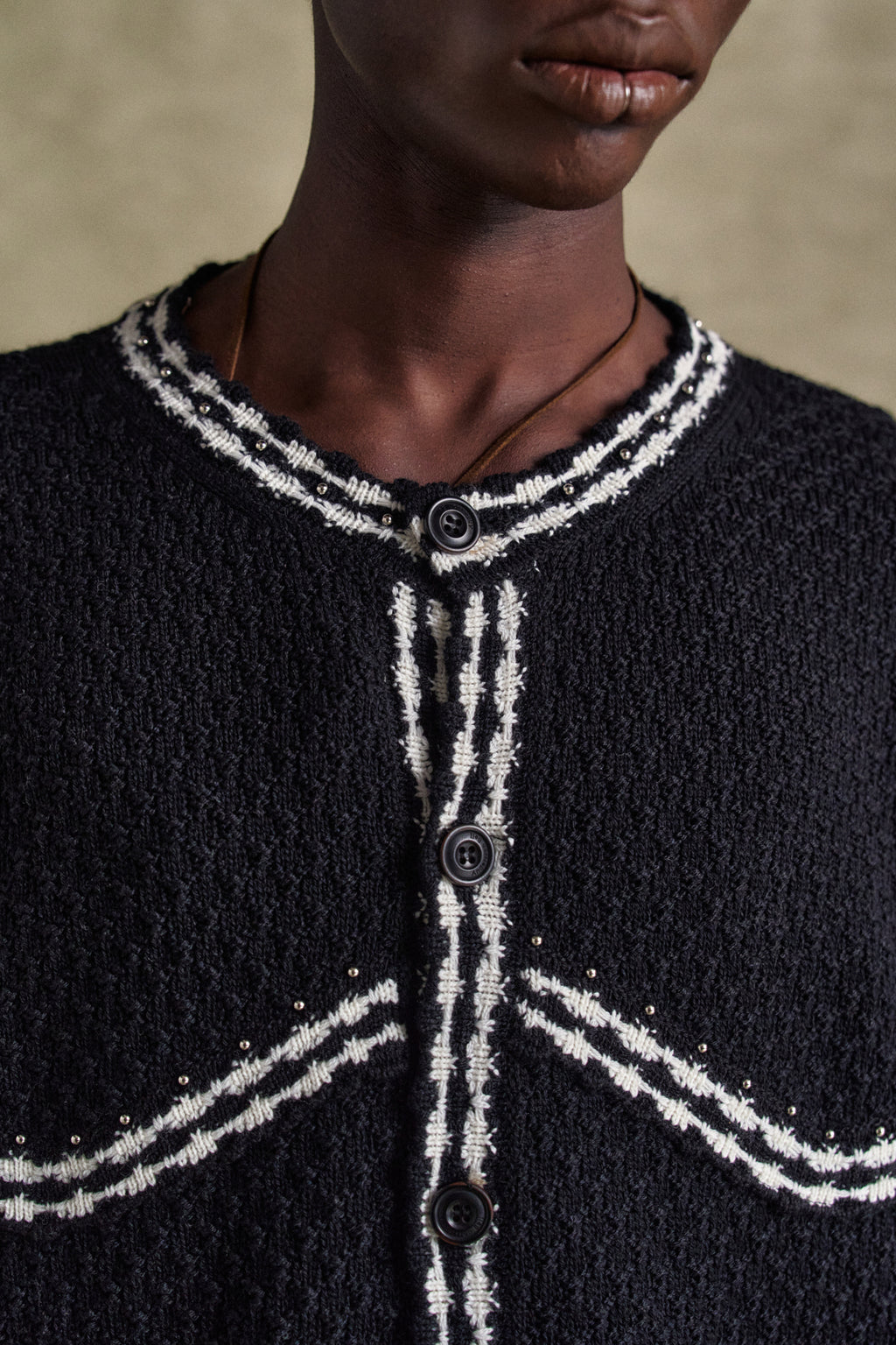 Andersson Bell Fantasia Round-Neck Cardigan