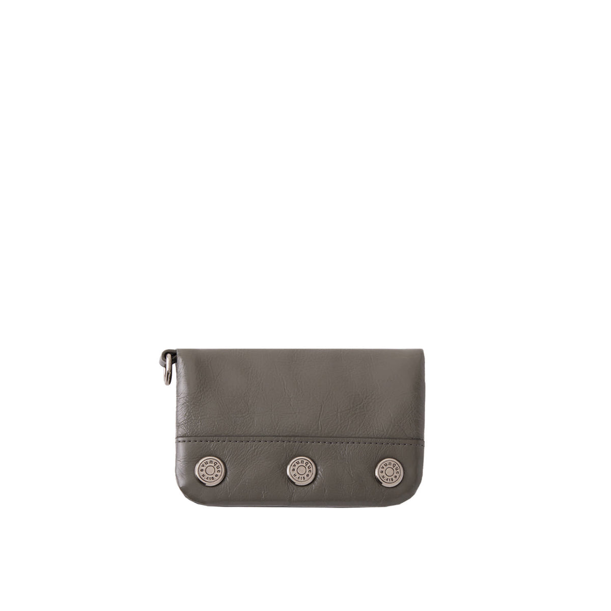 Vunque Perfec Button Up Padding Card Wallet Ash Khaki