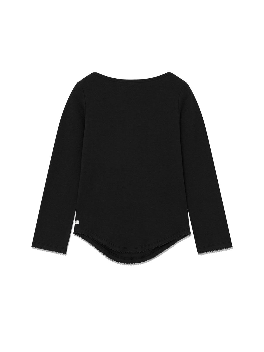 GLOWNY 3/4 Soft Wave Tee (Black)