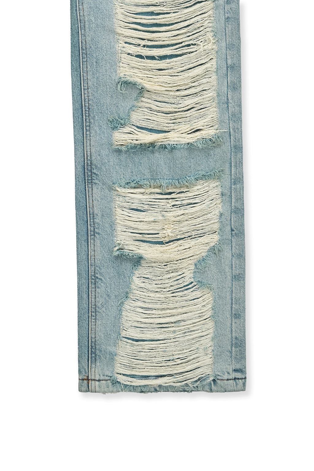 [matinkim] Heavy Destroyed Denim Pants IN Light Blue