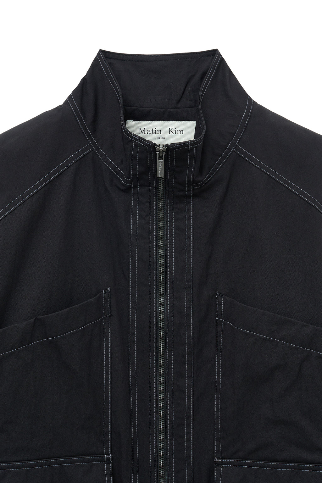 [matinkim] UTILITY BOMBER JUMPER FOR WOMEN IN BLACK