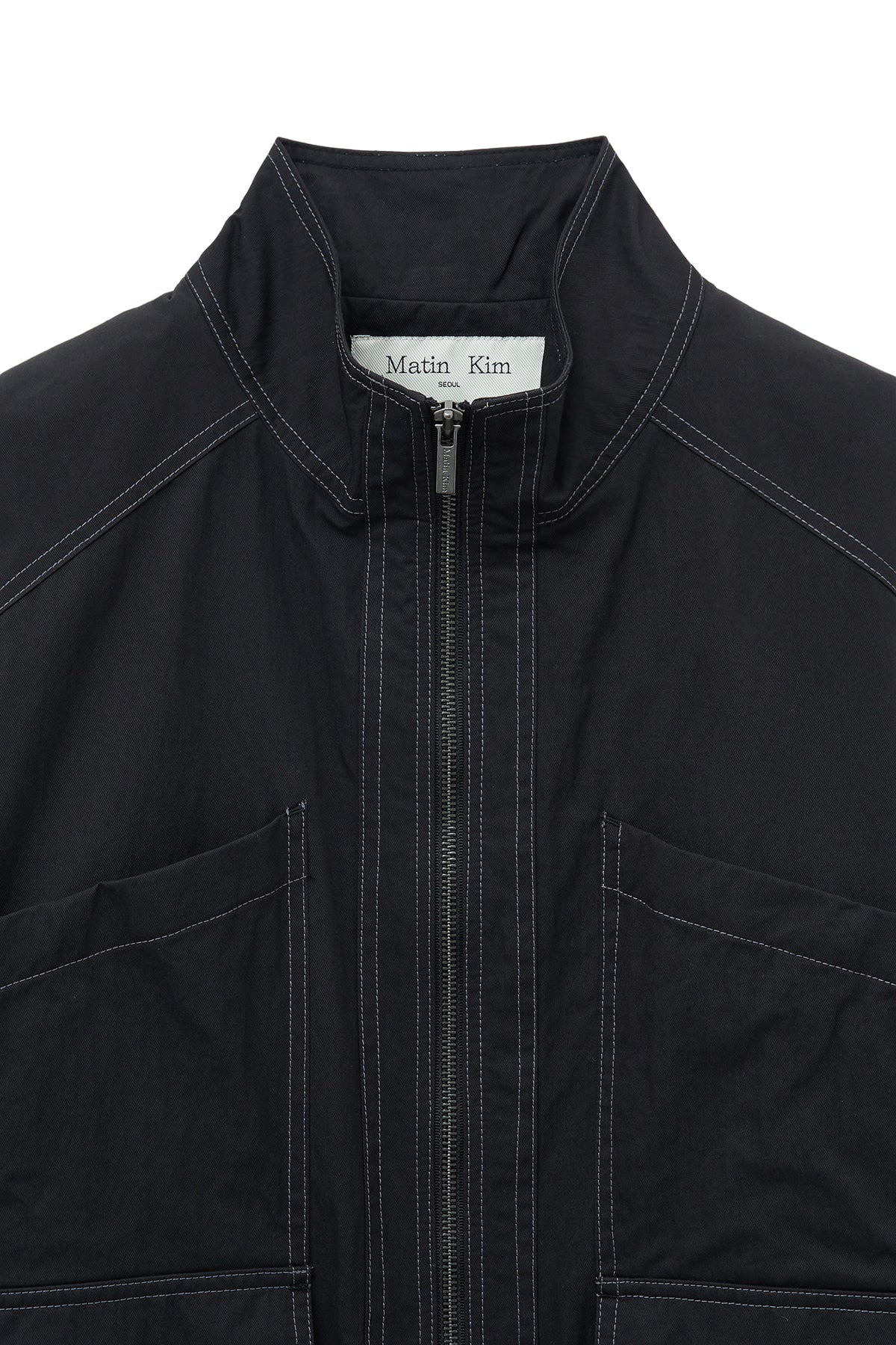 [matinkim] UTILITY BOMBER JUMPER FOR WOMEN IN BLACK