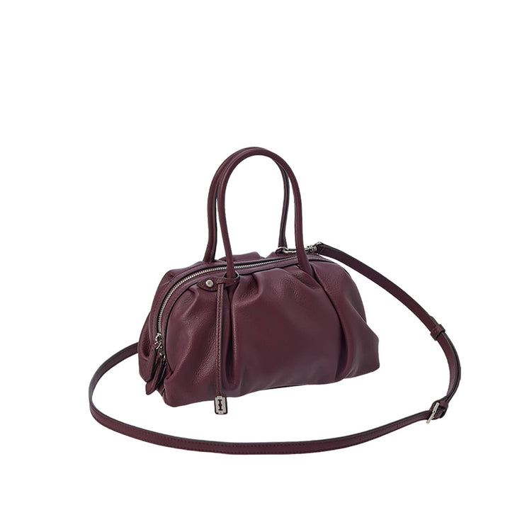 Vunque Toque Wrinkle Tote Piccolo Plum Burgundy