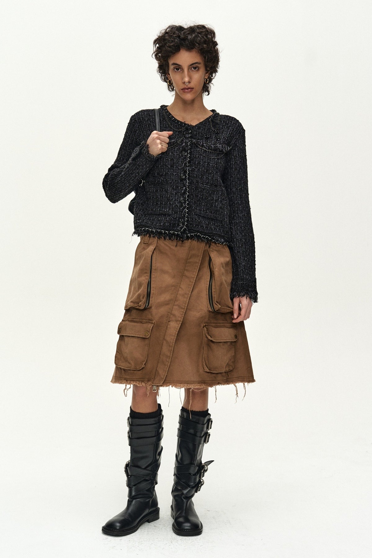 Andersson Bell Cargo Pocket Wrap Skirt