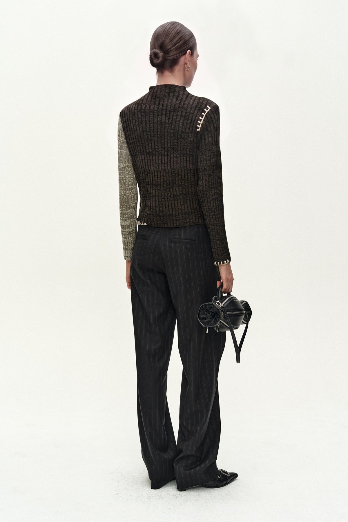 Andersson Bell Asymmetric Twist Button Top