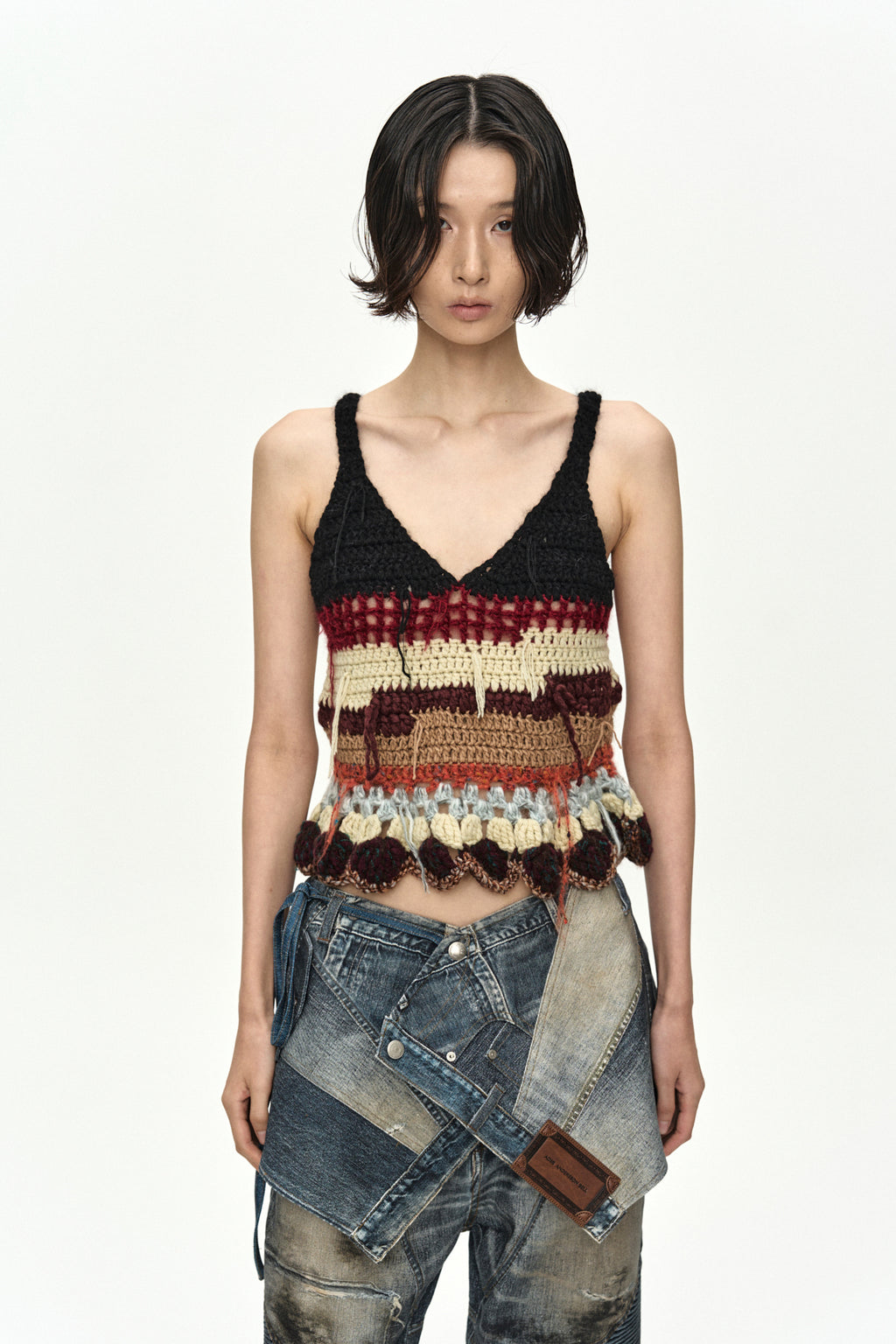 Andersson Bell Upside-Down Printed Wrap Skirt Blue)