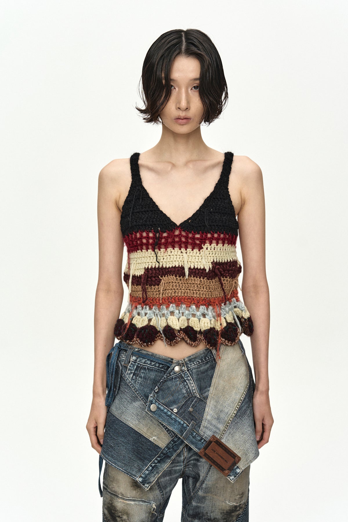 Andersson Bell Upside-Down Printed Wrap Skirt Blue)