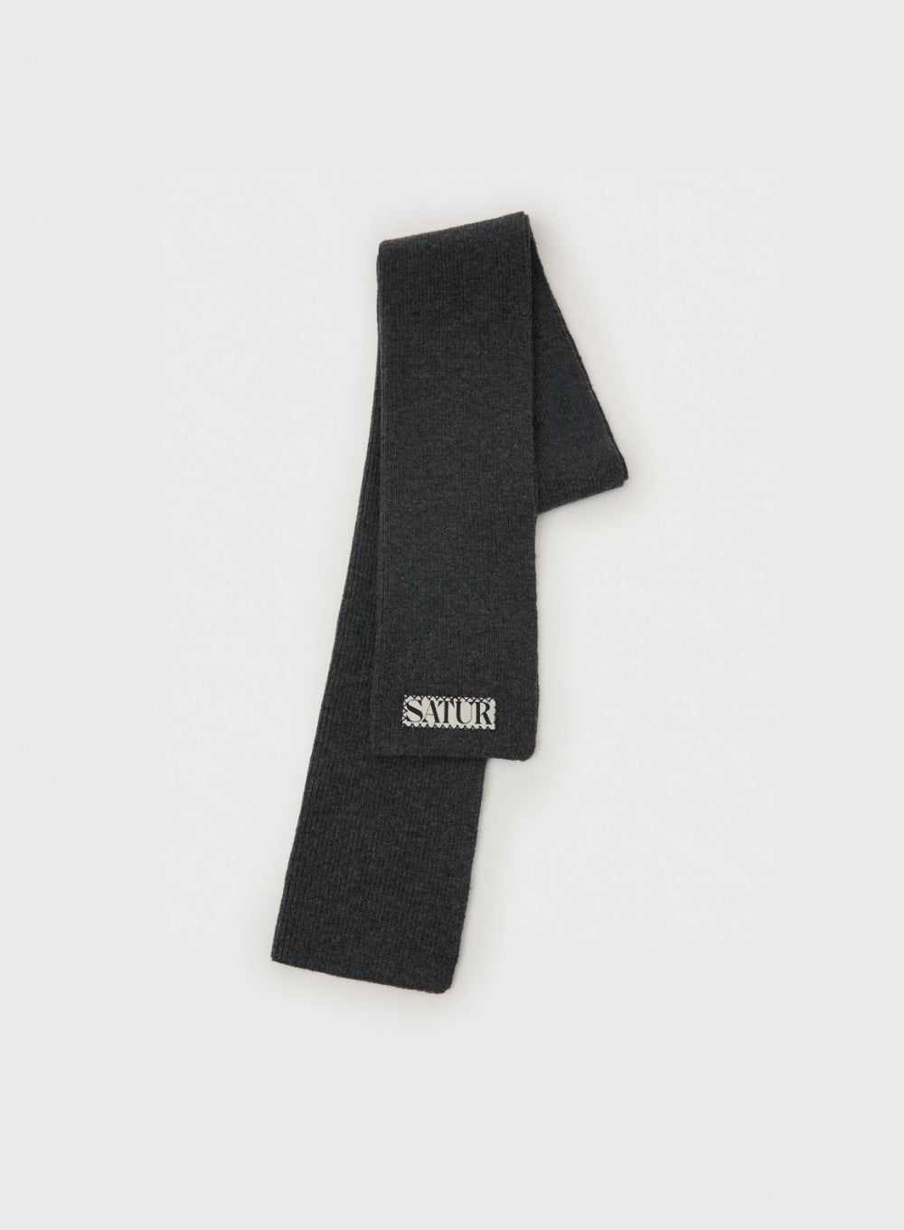 [satur] Verona Knit Muffler - Charcoal