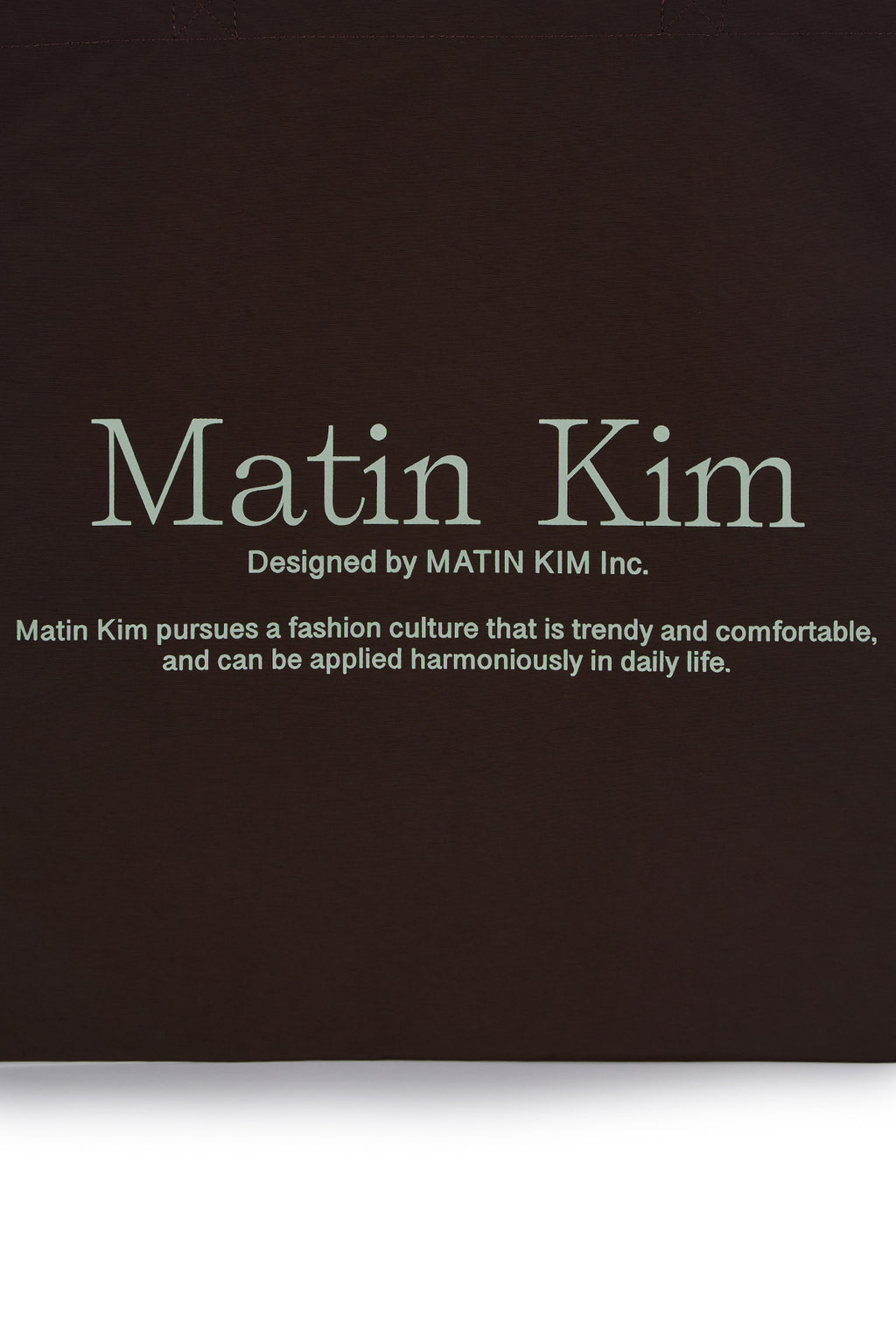[matinkim] MATIN PALETTE ECOBAG IN BROWN