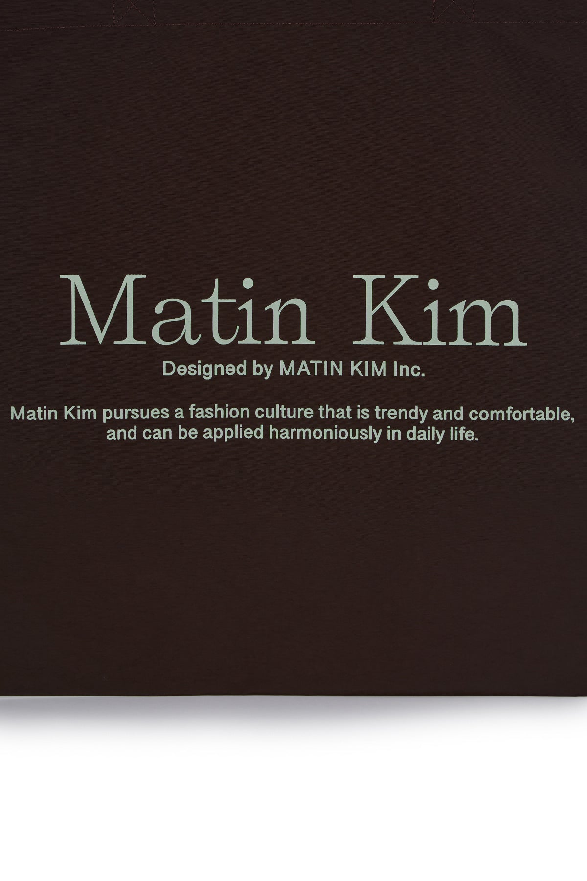 [matinkim] MATIN PALETTE ECOBAG IN BROWN