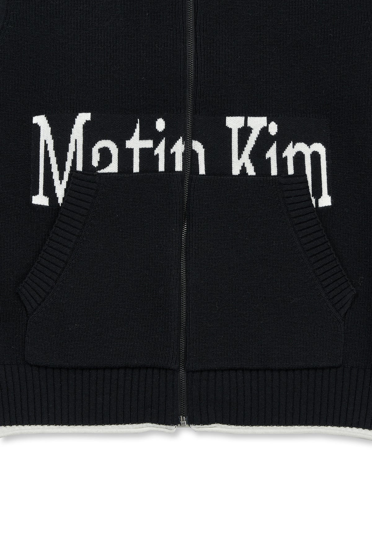 Matinkim Matin Kim Spell Point Knit Zip UP Vest IN Black
