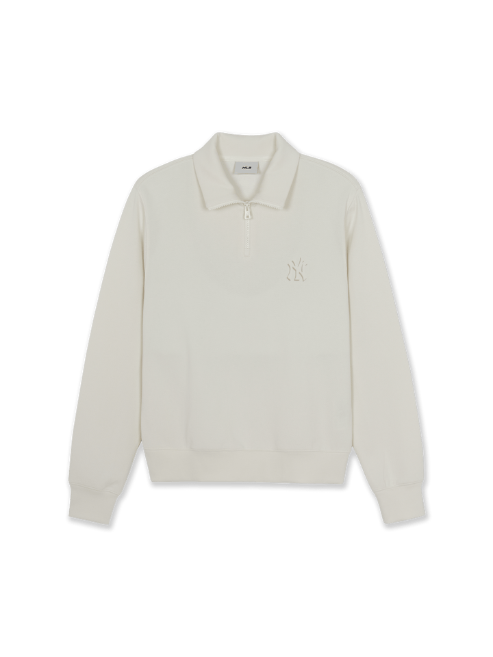 Mlb Basic Small Logo Half-Zip Sweatshirt New York Yankees