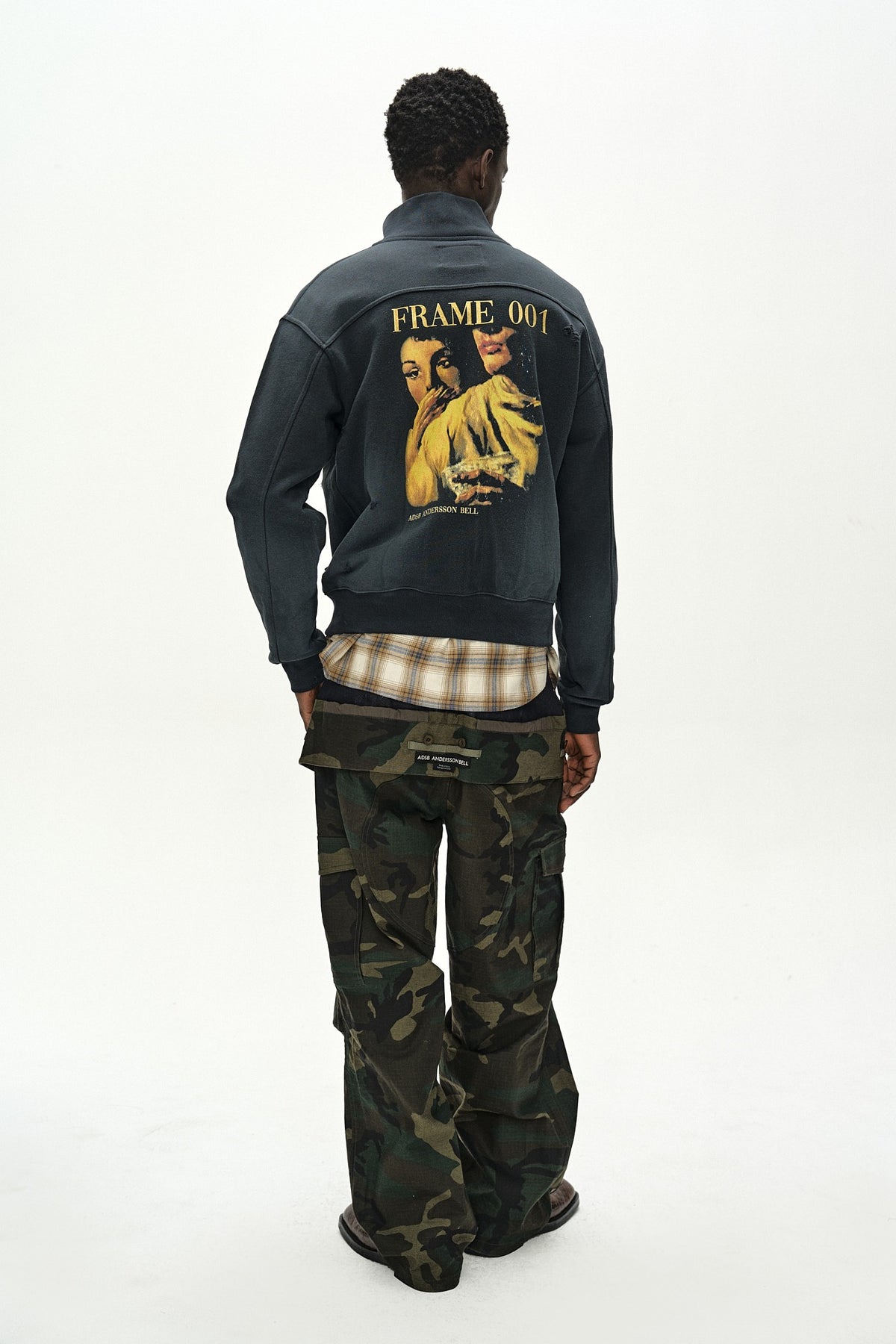 Andersson Bell Frame High-Neck Zip UP