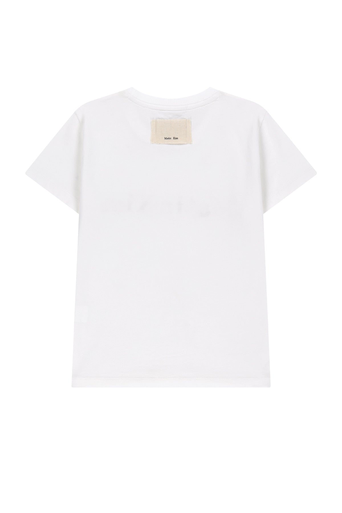 Matinkim Applique Logo Slim Top IN White
