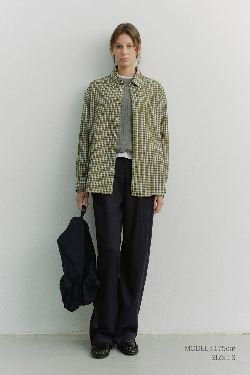 Dunst Double Pleated Chino Slacks Navy