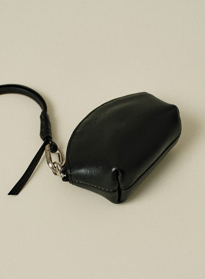 Mango Maniplease Bonit Leather Charm Black