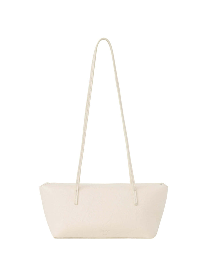 GLOWNY G Wrinkle Leather Shoulder Bag (Ivory)