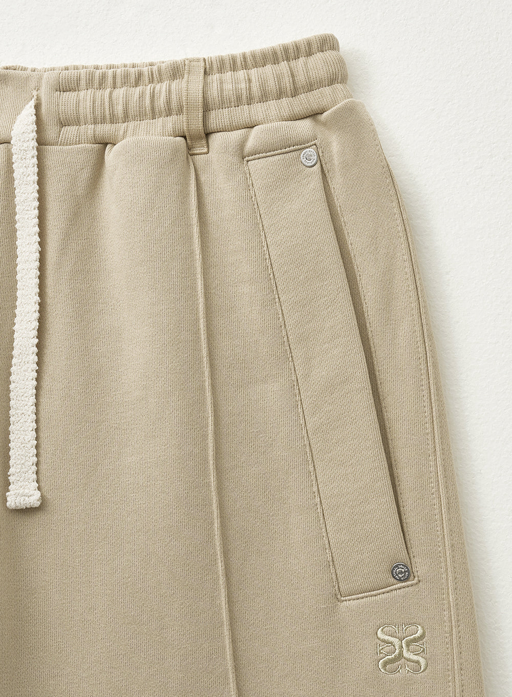 [satur] (W) Teo Cotton Banding Sweatpants - Beige
