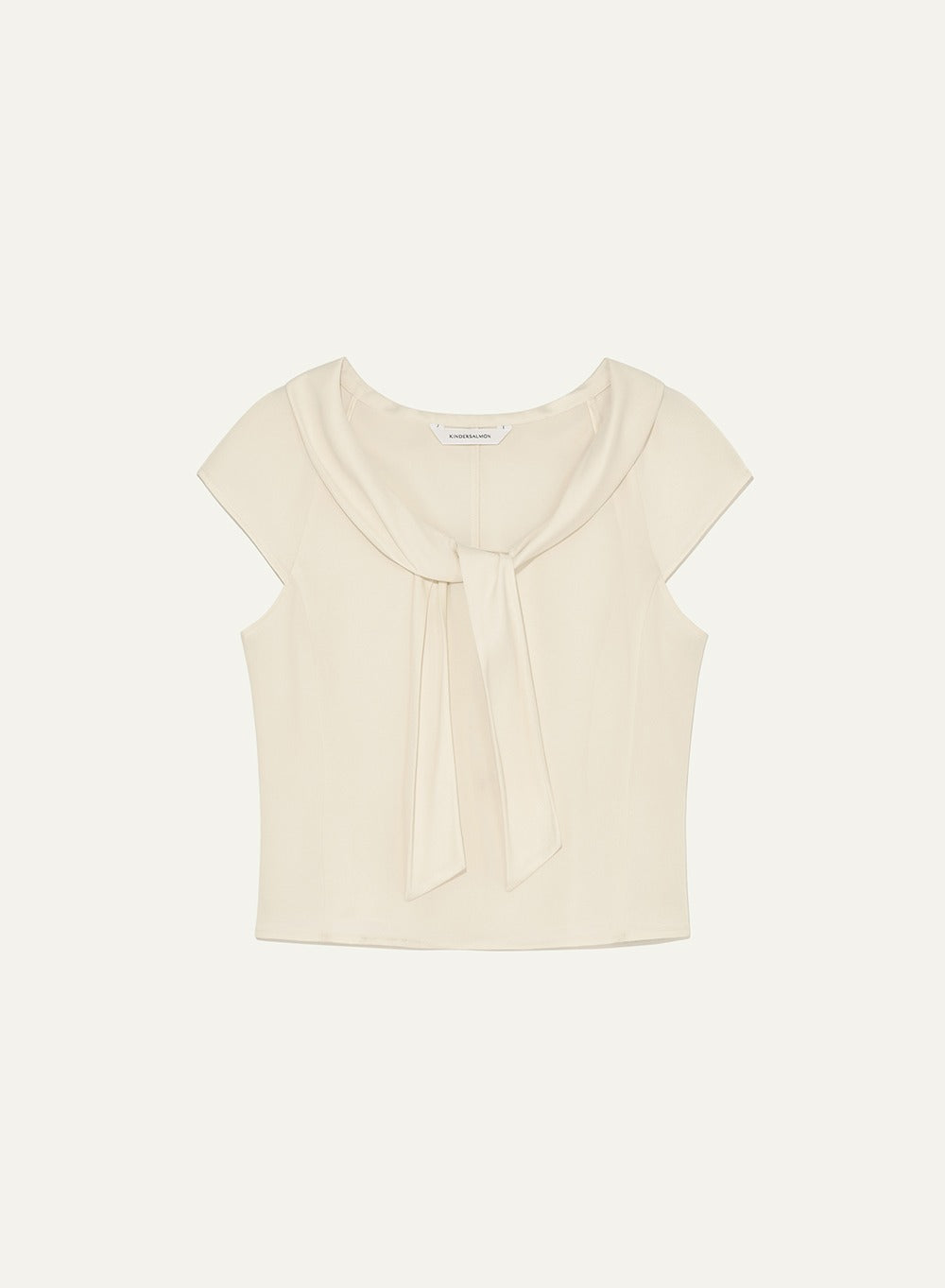 Kindersalmon Valois Bowtie Top Cream
