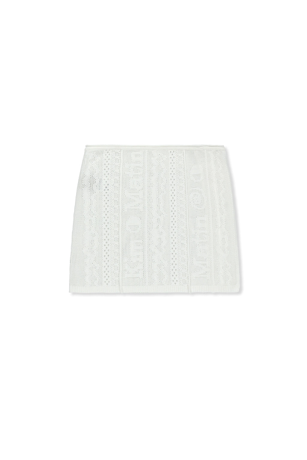 Matinkim Mesh Logo Wrap Mini Skirt IN White