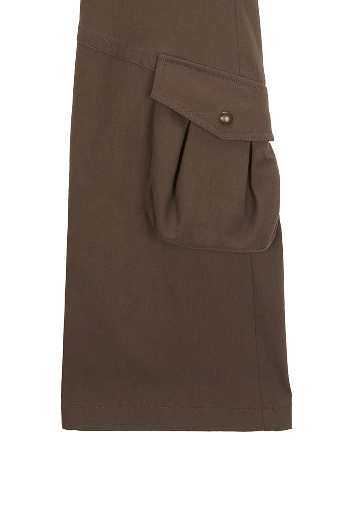 [matinkim] BOOTS CUT CARGO PANTS IN KHAKI BROWN