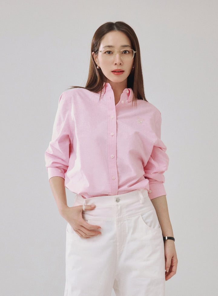 Satur Loren Oxford Shirt - Pink