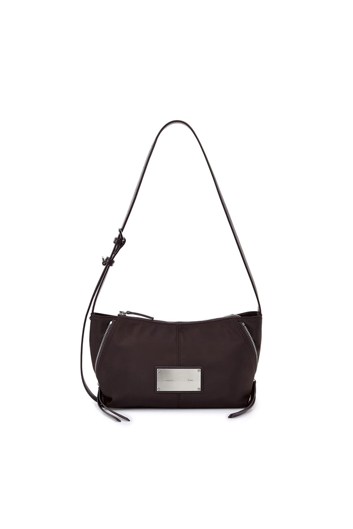 Matinkim Side Zipper Fabric Two Way Bag In Wine